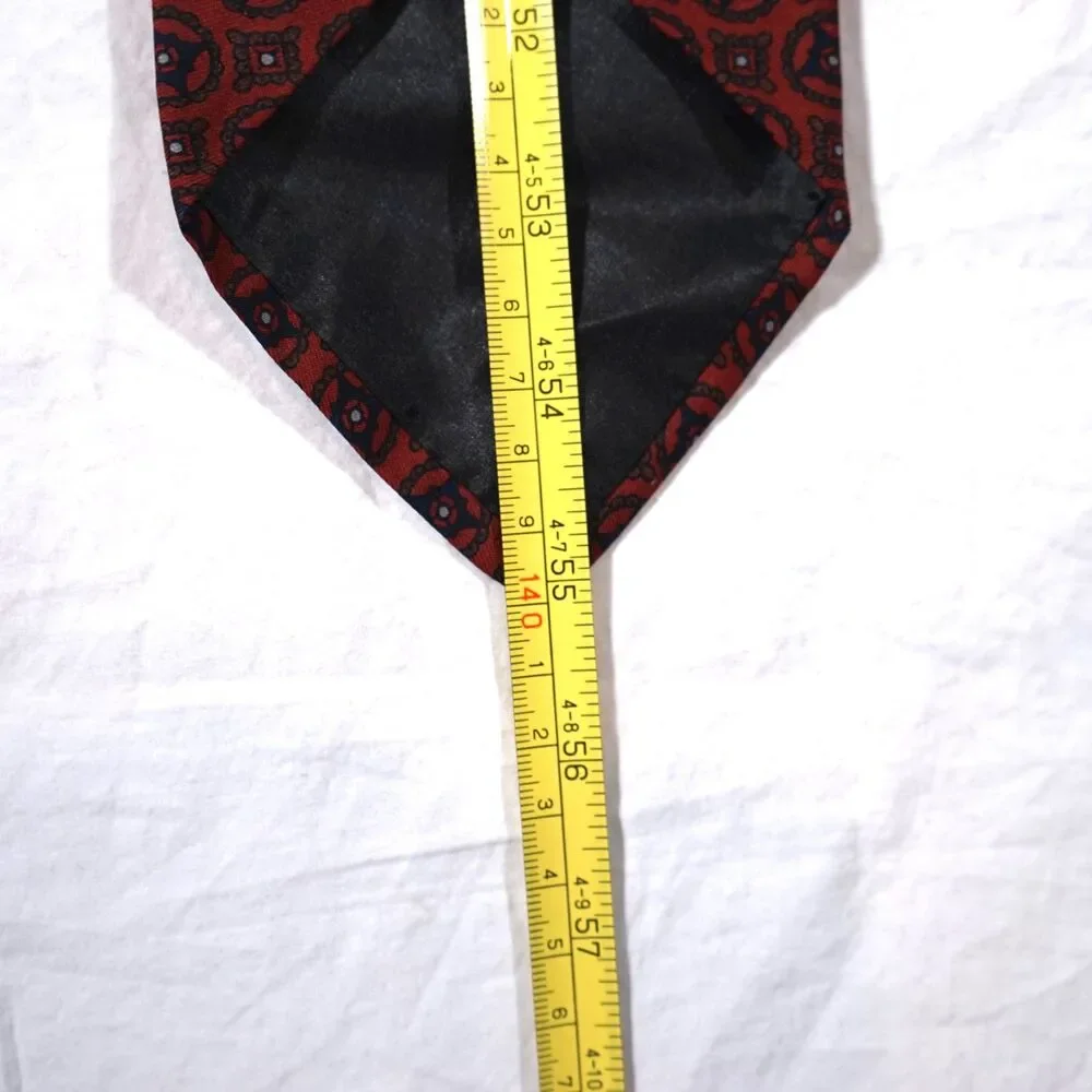 Robert Talbott Tie Hand Sewn Finest Silk Handblock Printed England